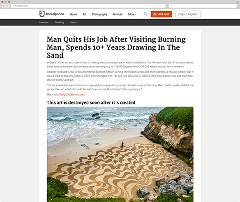 Sponsored post example